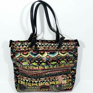 Sakroots Elephant Tote Purse Coated Canvas